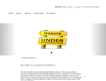 Tablet Screenshot of colorquestprinting.com
